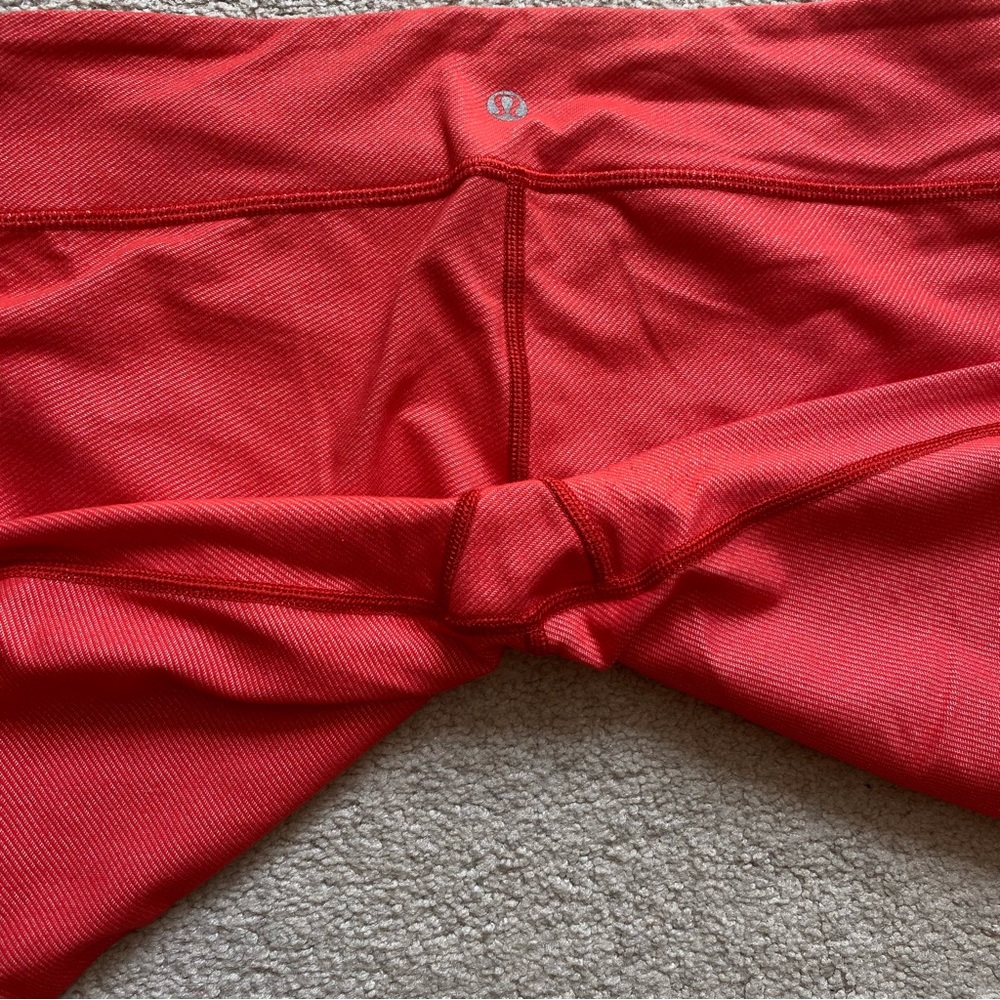 Lululemon PYB Pant - Red - Coral Size 6 Straight Leg Ankle Length Legging - Picture 14 of 15